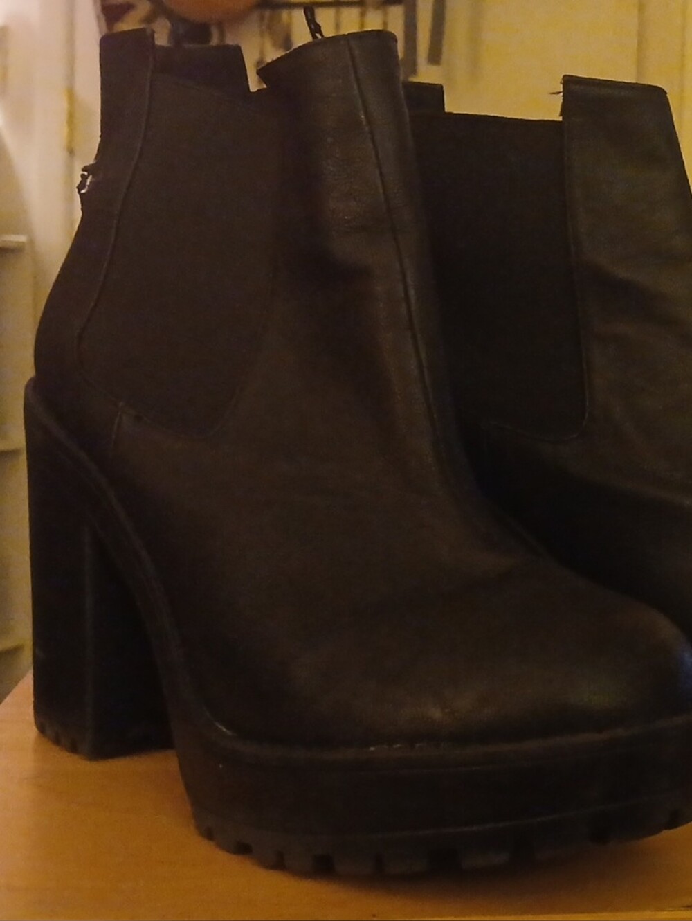 Black H&M Divided Chunky Ankle Boots – Size EUR 39